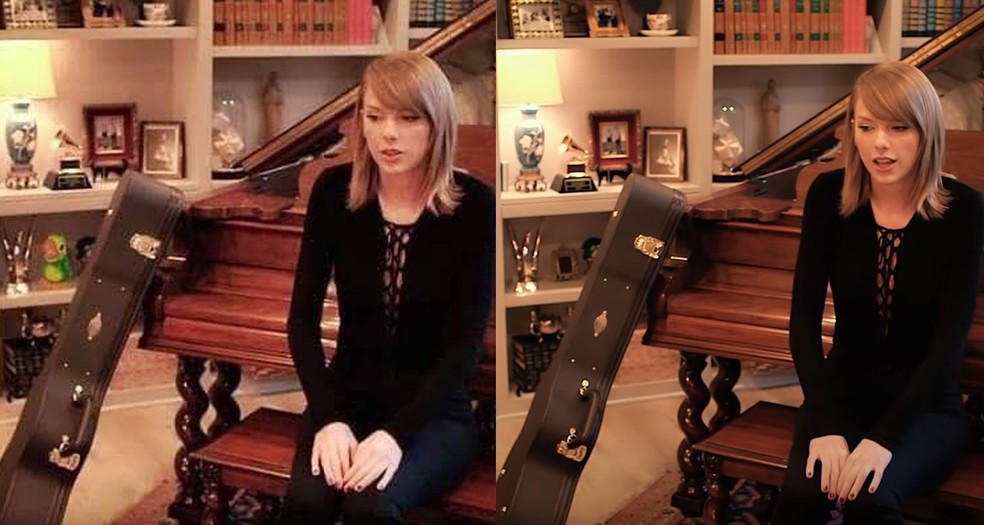 Taylor Swift na sala de sua casa: Louro José ganhou espaço na prateleira? — Foto: Reprodução/YouTube