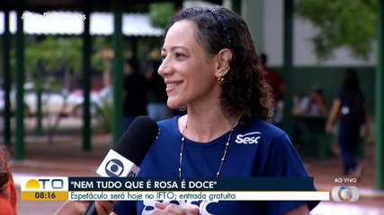 Espetáculo ‘Nem Tudo Que é Rosa é Doce’ é exibido no IFTO de Paraíso do Tocantins