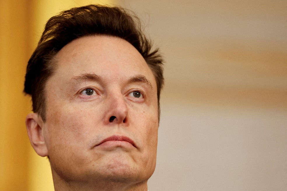 Musk durante a posse de Donald Trump nos EUA — Foto: Chip Somodevilla/Pool via REUTERS/File Photo