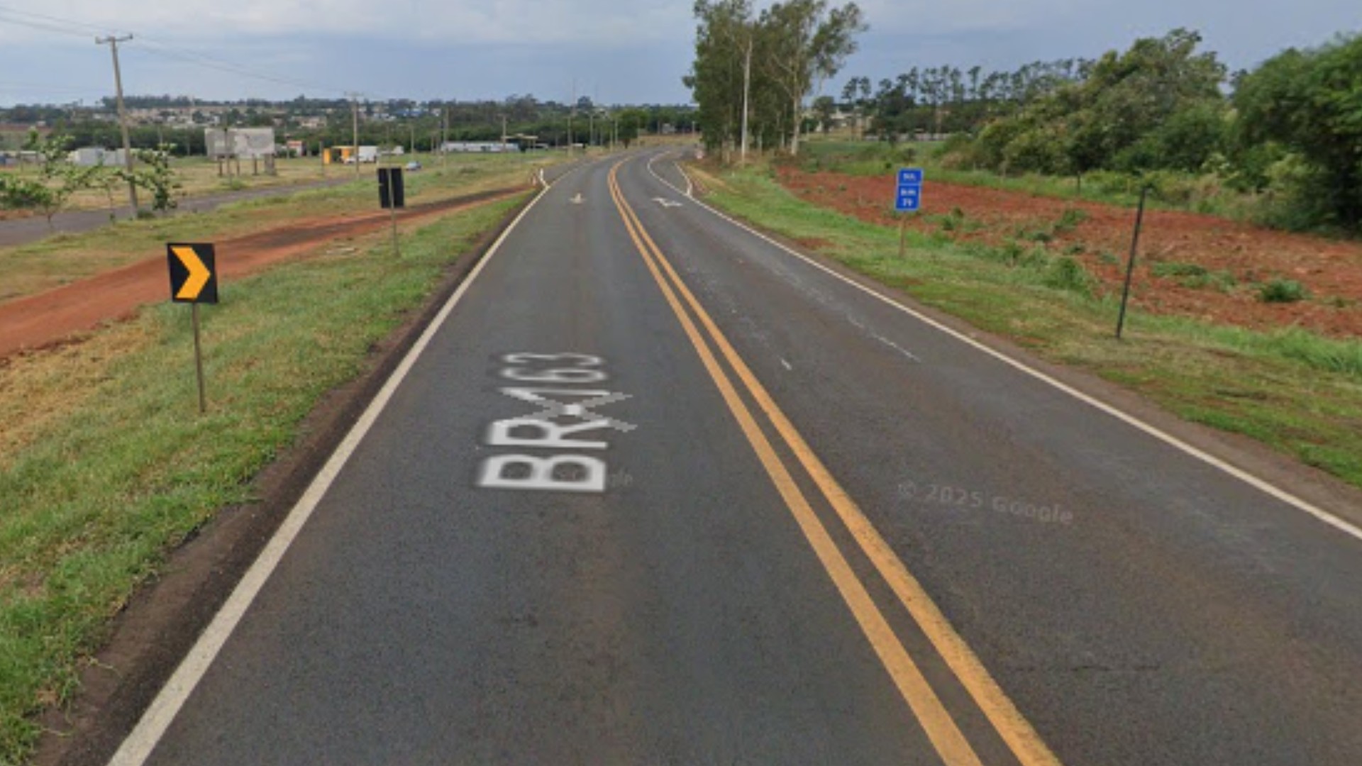 Motorista suspeita de animal morto, para carro e encontra homem dilacerado na BR-163