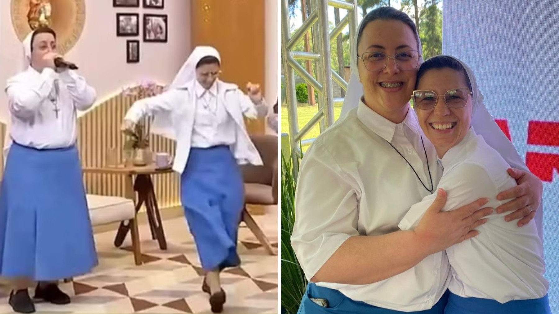 Além do meme: freiras que viralizaram com beatbox trabalham com recuperação de dependentes de álcool e drogas, no Paraná