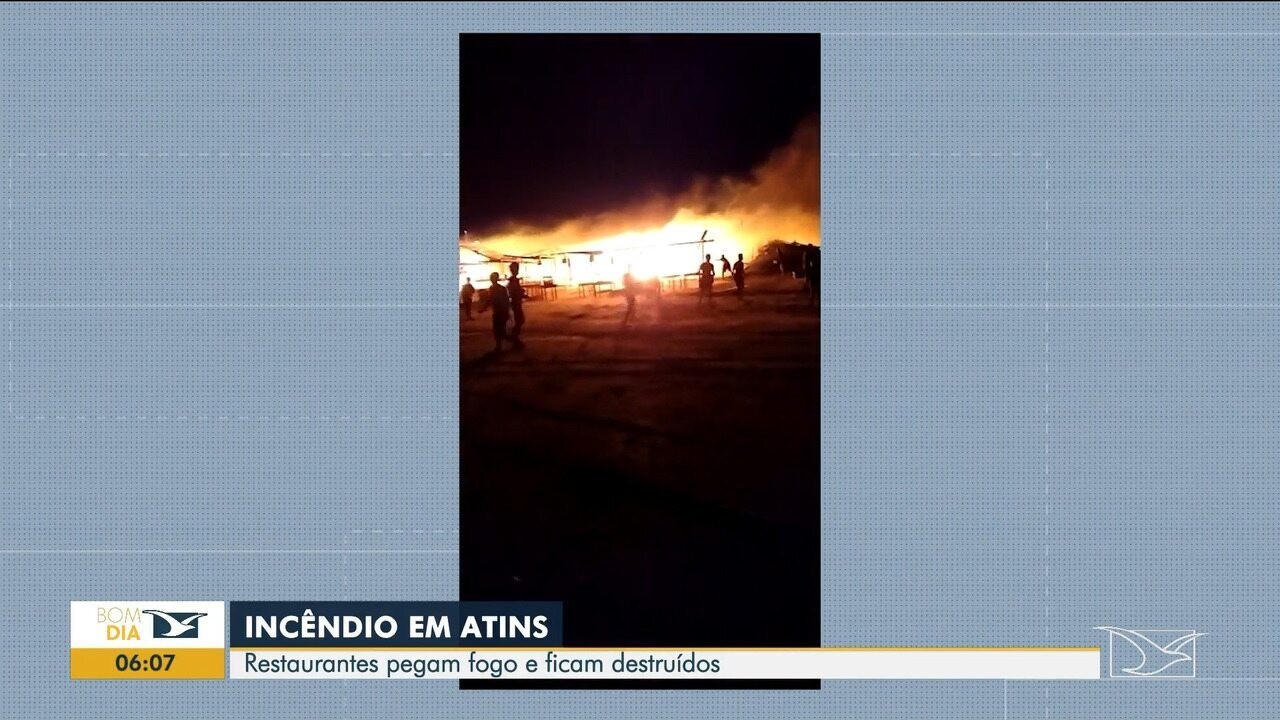 Incêndio destrói bares e restaurantes em Atins | G1