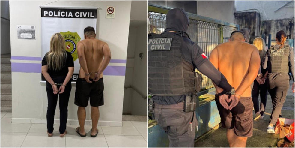 'Pastores' presos no Pará. — Foto: Reprodução / Polícia Civil do Pará