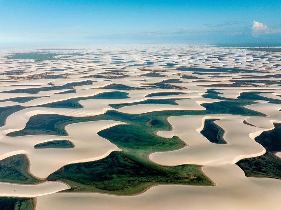 Lençóis Maranhenses estão entre os 10 atrações do Brasil mais procuradas por turistas estrangeiros — Foto: Divulgação/Governo do Maranhão