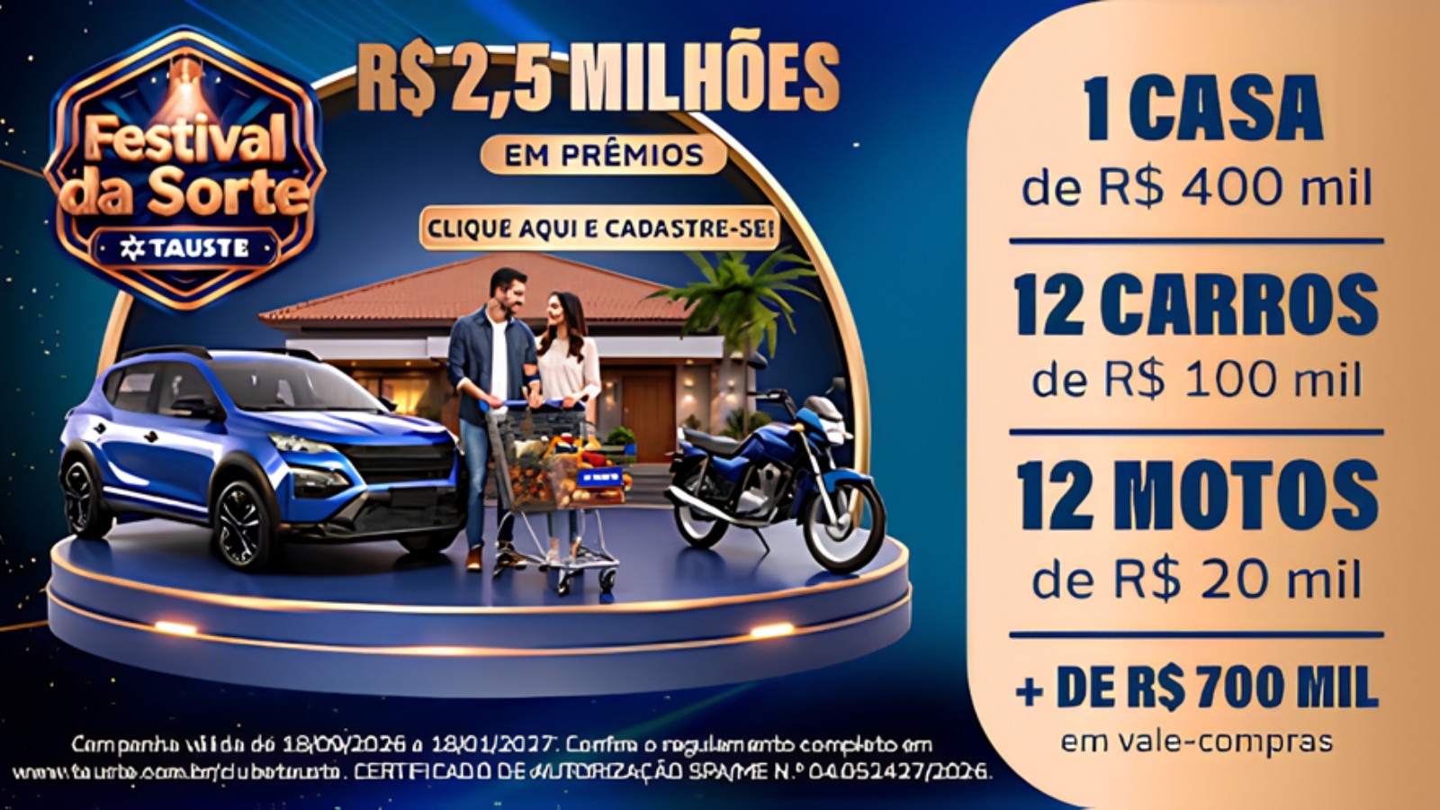 Promoção “Festival da Sorte Tauste”