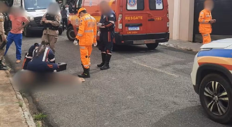 Homem morto a tiros em Araxá — Foto: Polícia Militar/Divulgação