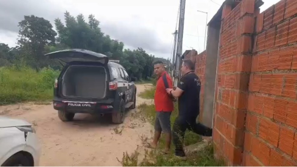 Homem foi preso na manhã desta quinta-feira após série de ameaças contra ex-mulher — Foto: Reprodução