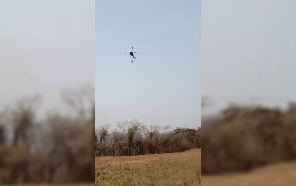 Centro-oeste paulista tem dois pontos ativos de incêndio em Pompeia e Dois Córregos — Foto: Arquivo pessoal