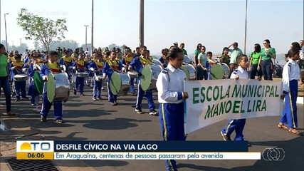Desfile cívico é realizado na Via Lago, em Araguaína
