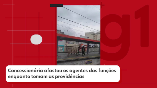 VÍDEO: seguranças da Supervia trocam socos em estação da Zona Norte do Rio - Programa: G1 RJ 