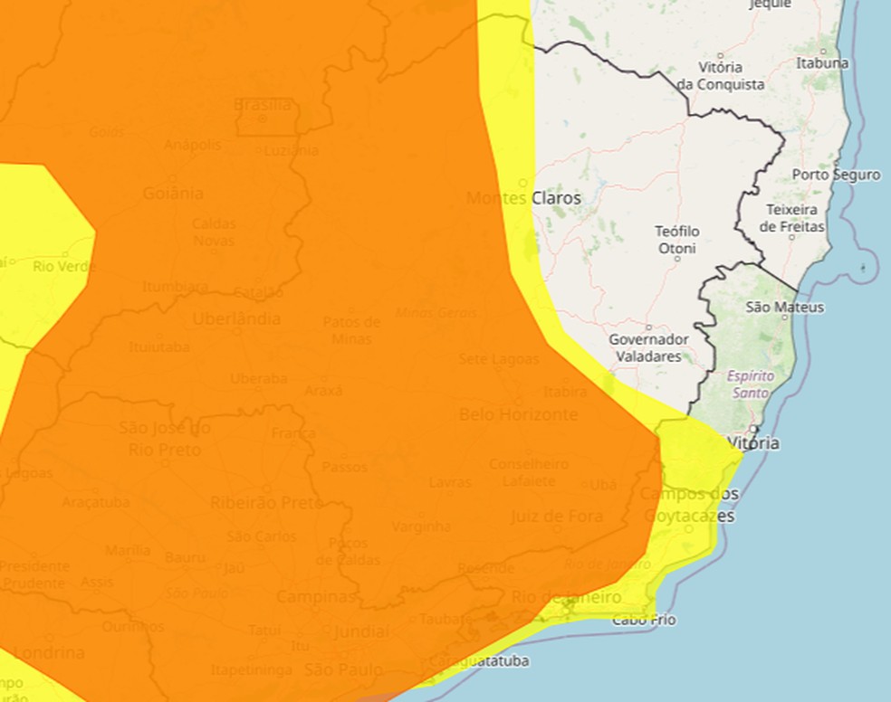 Ciclone pode causar temporais em Minas