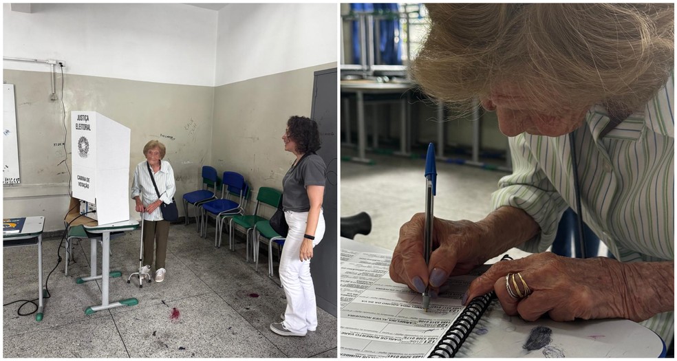 Aos 106 anos, eleitora que nasceu antes da Justiça Eleitoral vota em SP