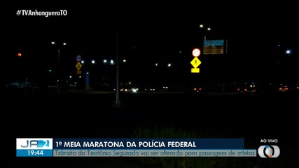 Saiba como fica o trânsito em Palmas durante a 1ª Meia Maratona da PF