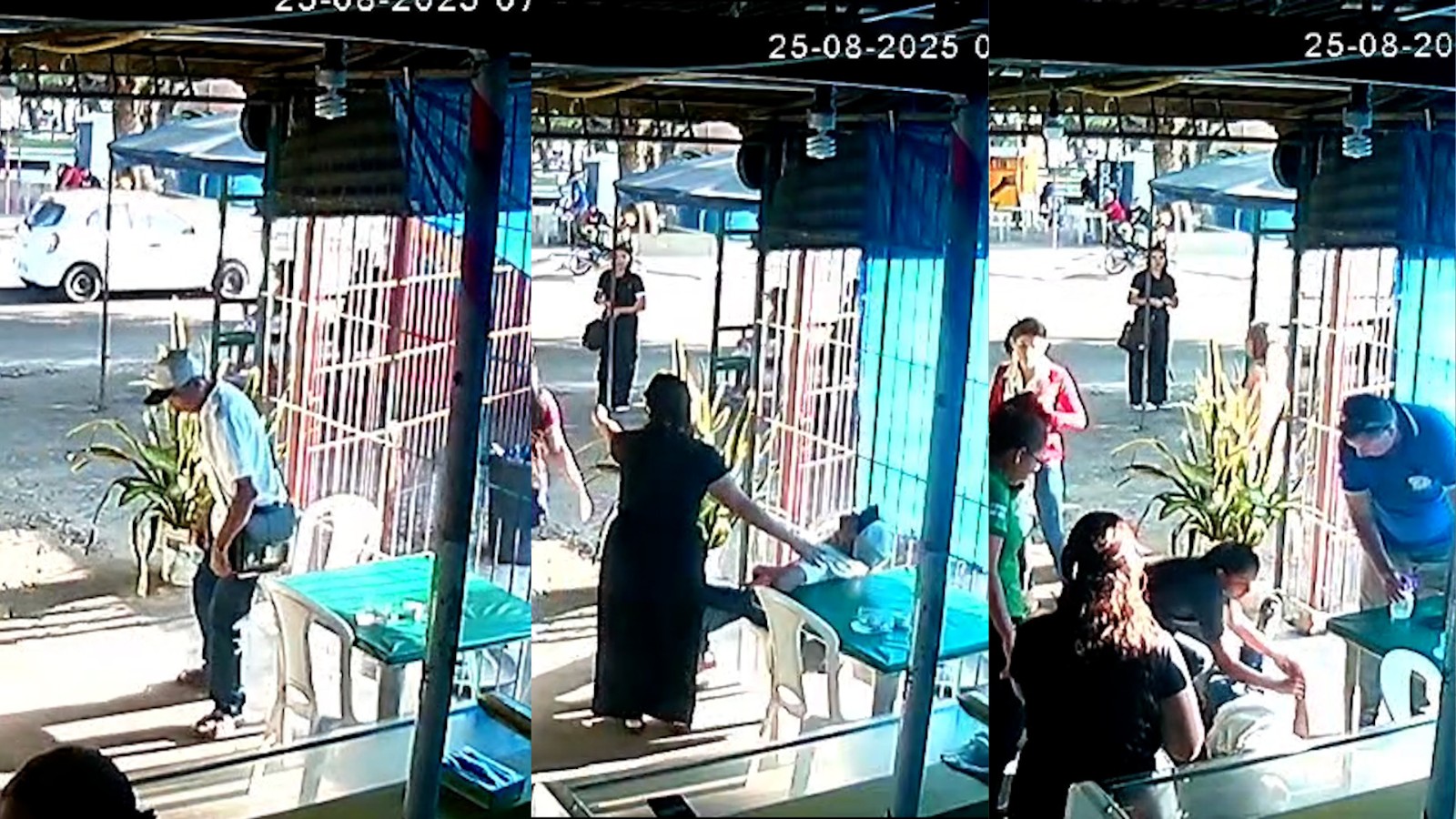 VÍDEO: Homem morre após passar mal em lanchonete no Centro de Parnaíba