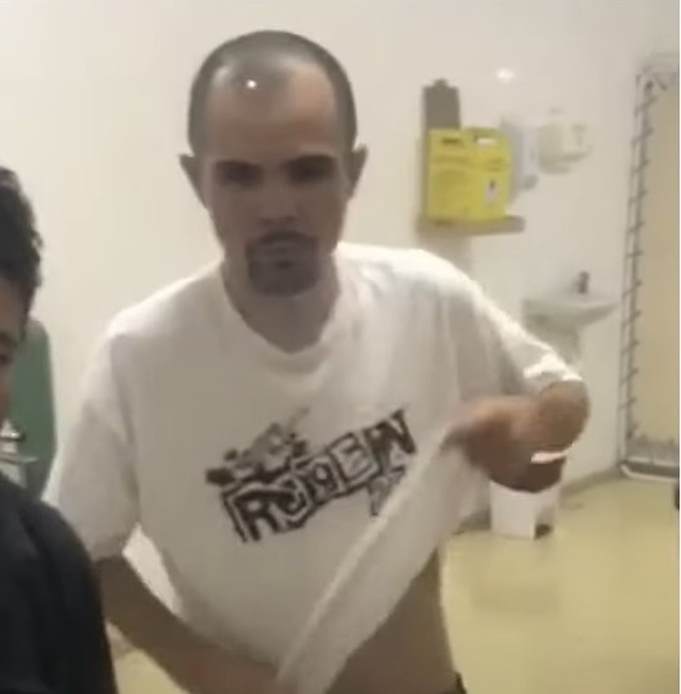 Roberto Aparecido Alves Cardoso, o Champinha,  na Unidade Experimental de Saúde (UES), em 2019. — Foto: Reprodução