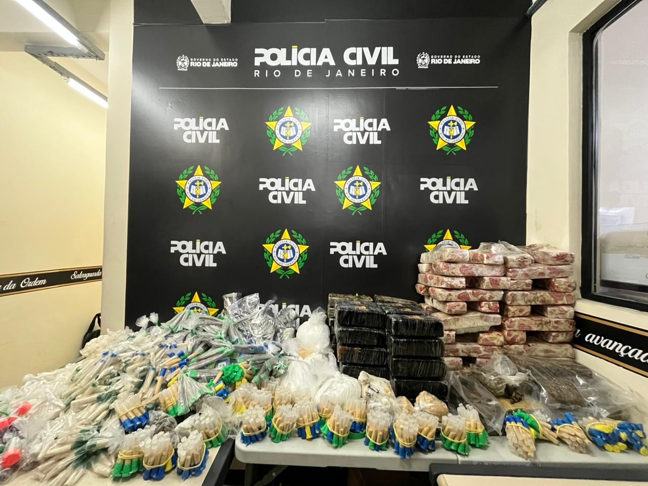 Mais de 100 kg de drogas são apreendidos em ação da Polícia Civil em Volta Redonda