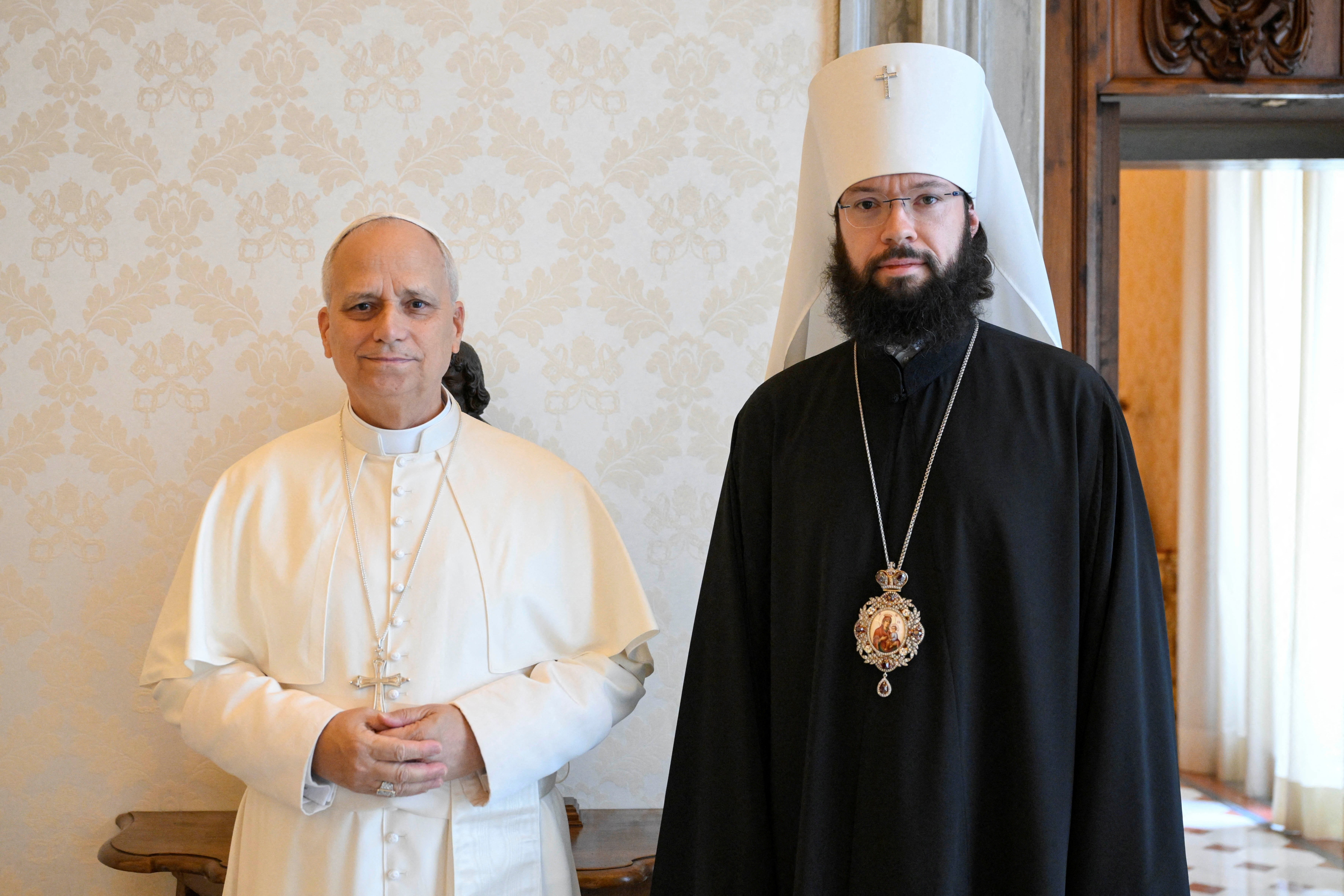 Papa Leão XIV recebe representante da Igreja Ortodoxa Russa e discute guerra na Ucrânia