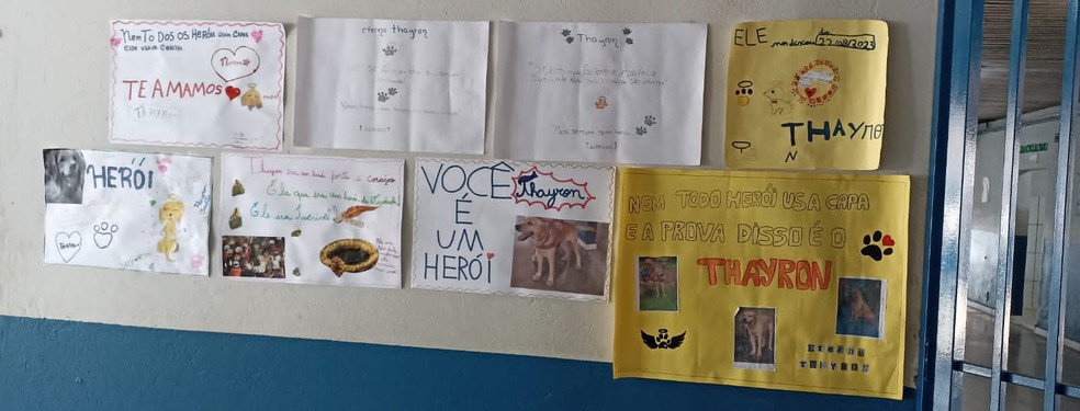 Homenagem dos alunos do 6° ano — Foto: Arquivo pessoal