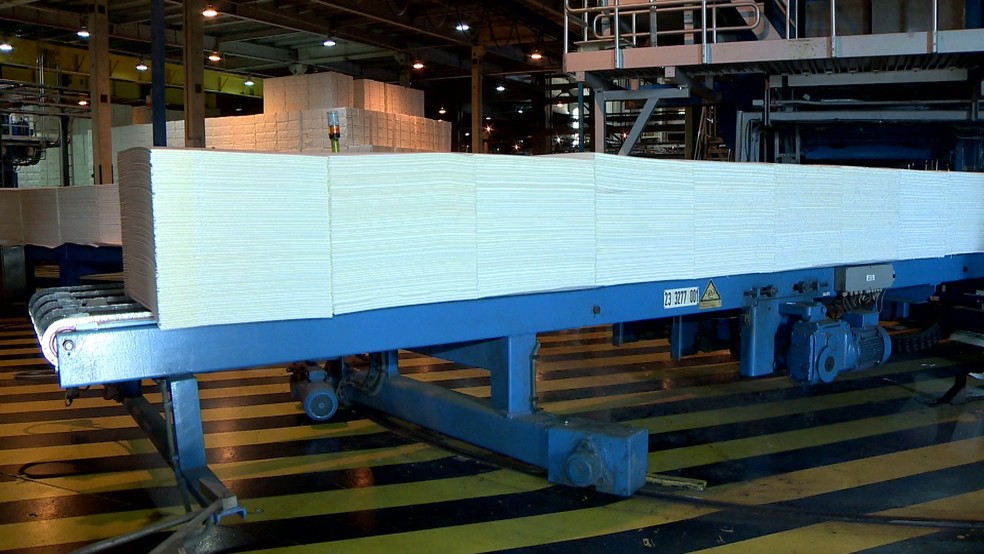 Celulose é um dos produtos exportados pelo Espírito Santo — Foto: Reprodução/ TV Gazeta