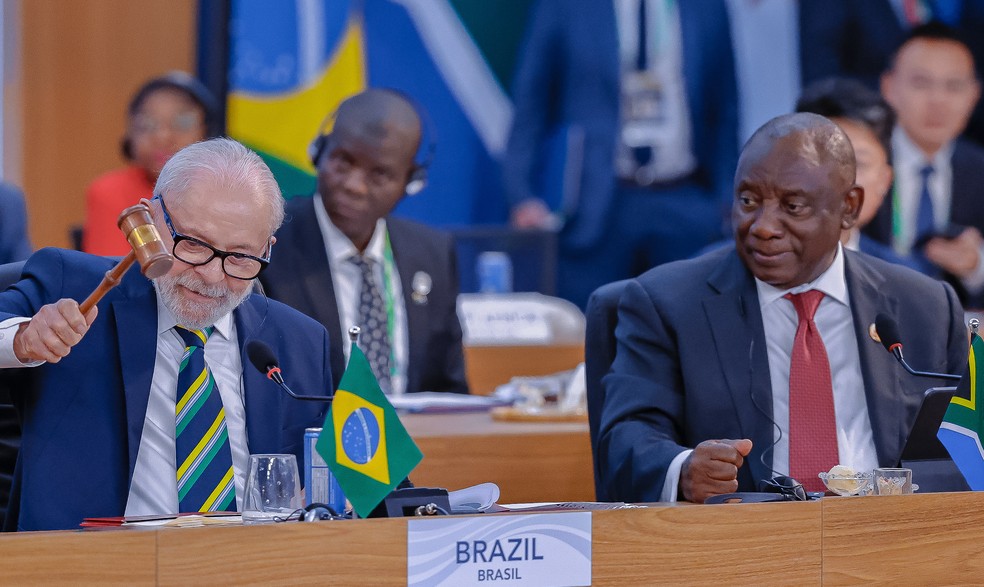 Presidente Lula durante 2ª Sessão da Reunião de Líderes do G20. — Foto: Ricardo Stuckert/PR