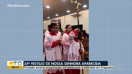 Festejo em homenagem a Nossa Senhora Aparecida reúne fiéis em Araguaína