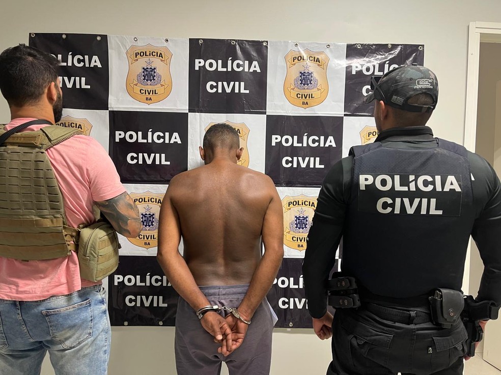 Homem é preso suspeito de estuprar filha de 10 anos na Bahia — Foto: Polícia Civil