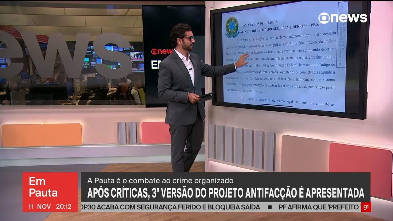 Relator recua e apresenta novo texto antifacção sem alterar Lei Antiterrorismo nem atribuições da Polícia Federal