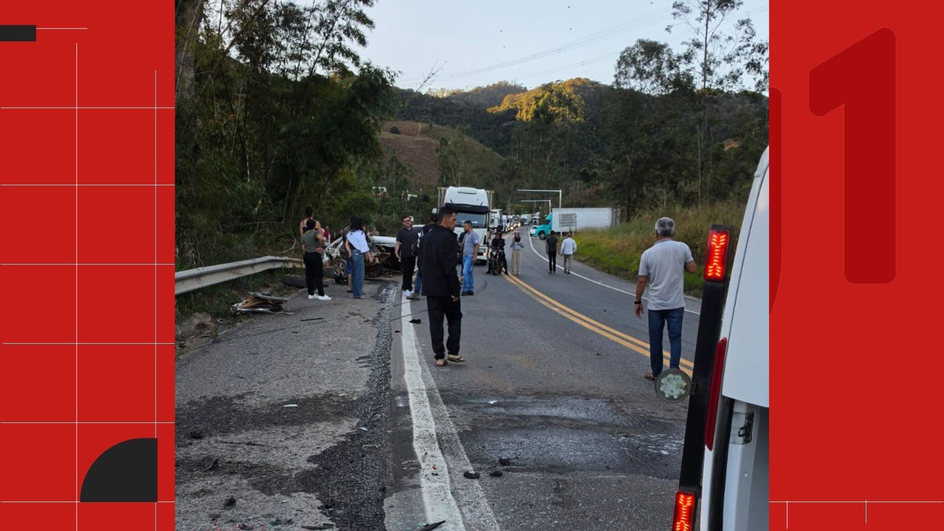 Morre bebê que estava em carro que se envolveu em acidente com ambulância na BR-262