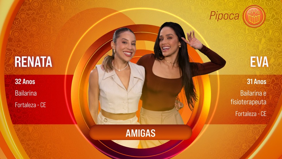 Renata e Eva, participantes do 'BBB 25' — Foto: Divulgação