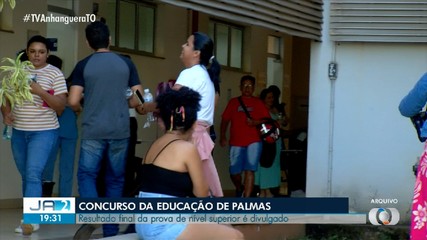 Concurso da Educação de Palmas: resultado final da prova de nível superior é divulgado