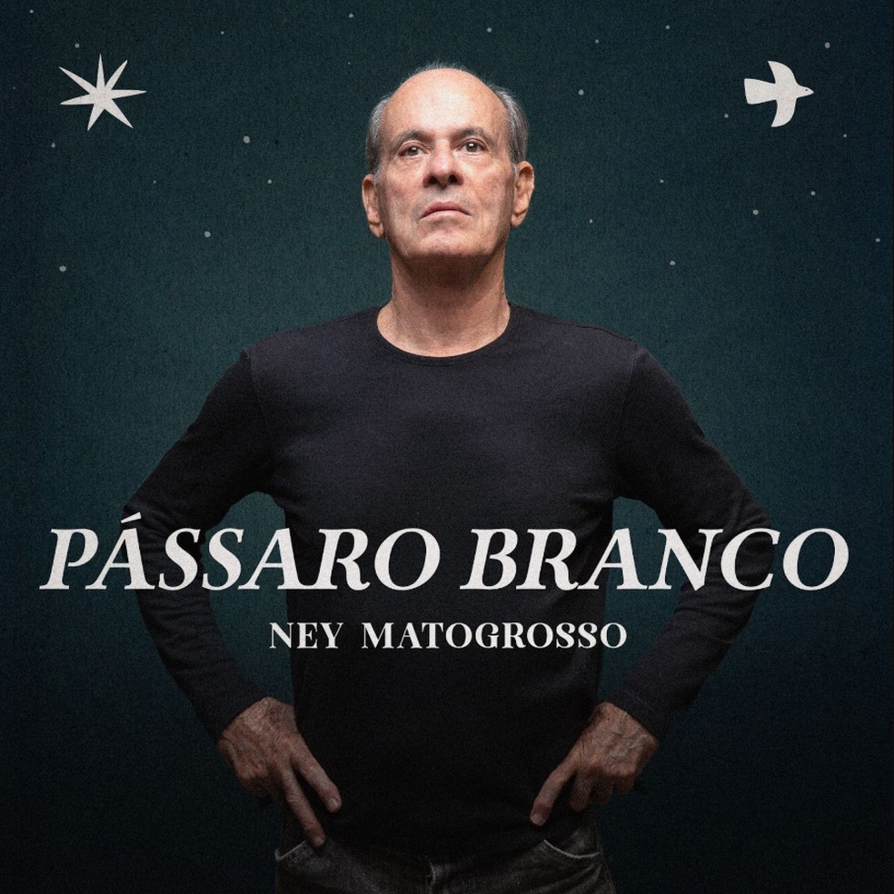 Capa do EP ‘Pássaro branco’, de Ney Matogrosso — Foto: Divulgação