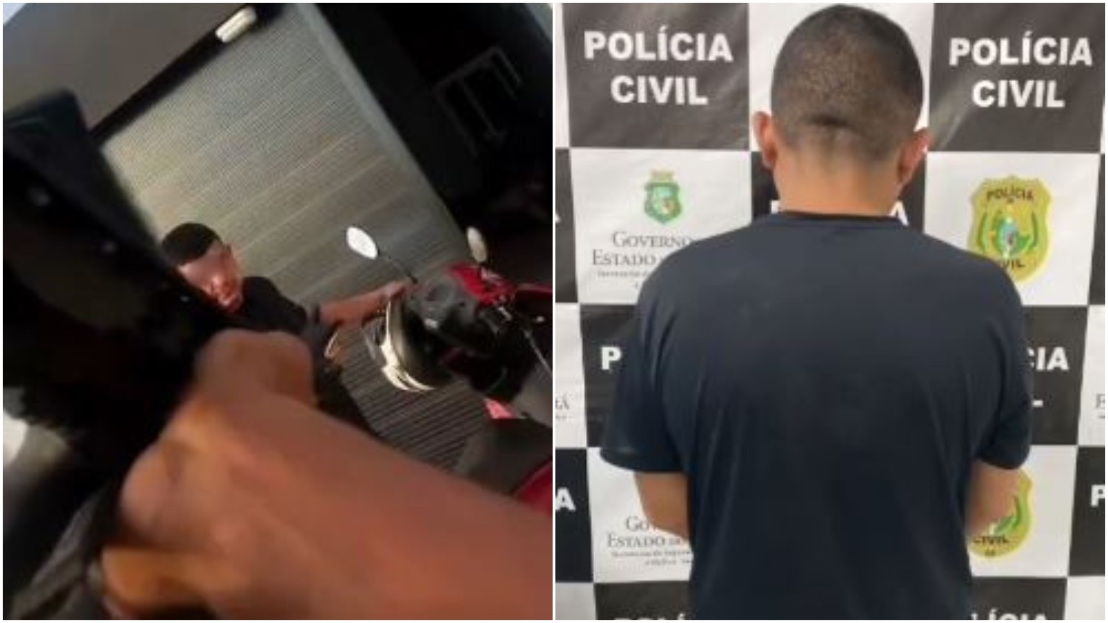 Homem é preso por agredir a companheira e ameaçar incendiar a casa da vítima no Ceará 