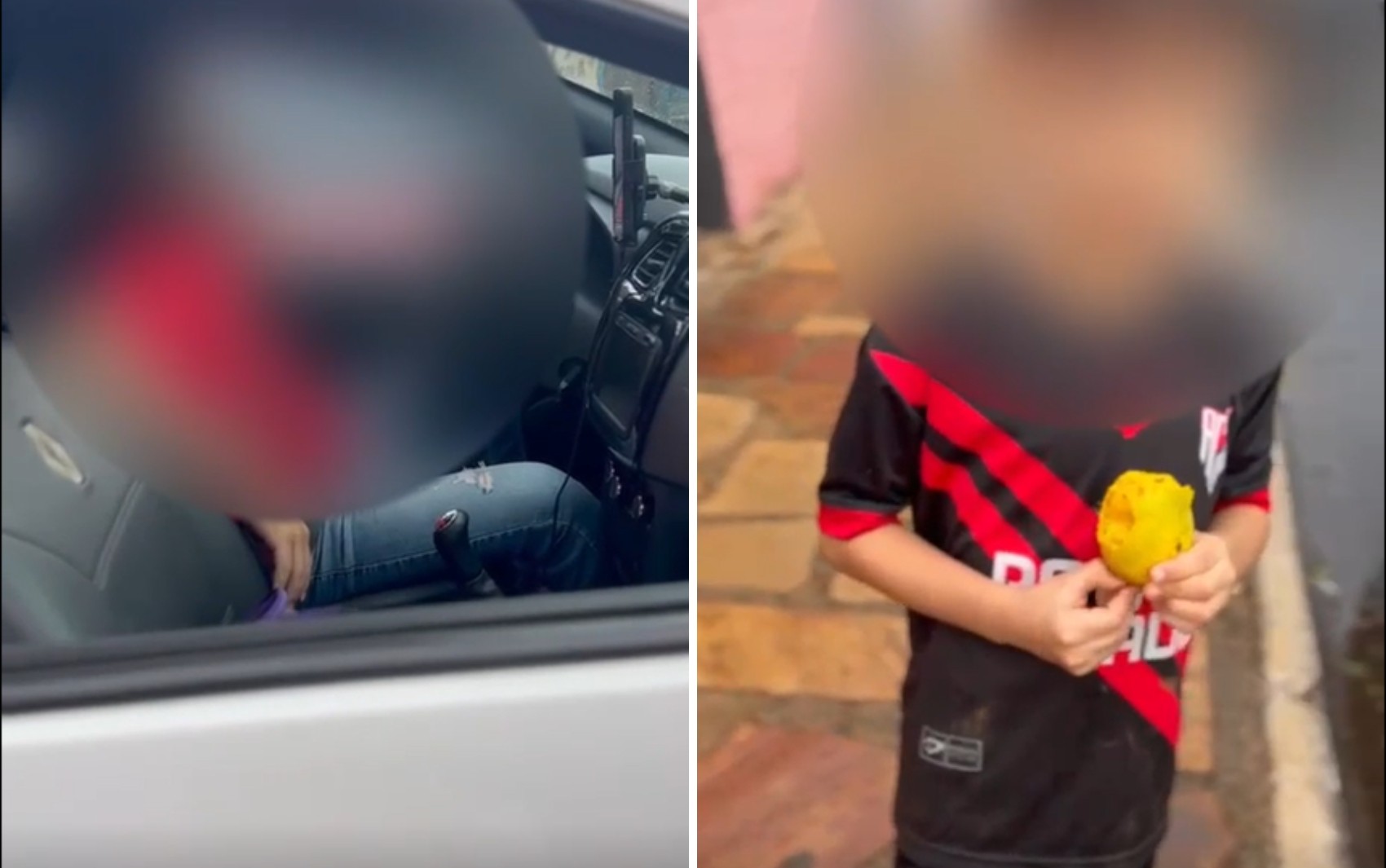 Motorista de app recusa levar mãe e filho por causa de criança com pé sujo e chupando manga em Goiânia; vídeo