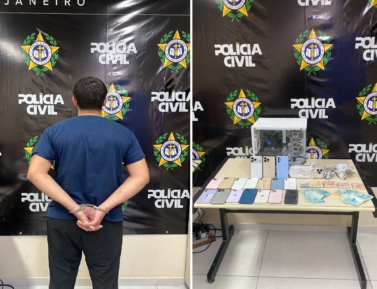 Operação Rastreio: Polícia Civil prende principal receptador de celulares furtados em Cabo Frio