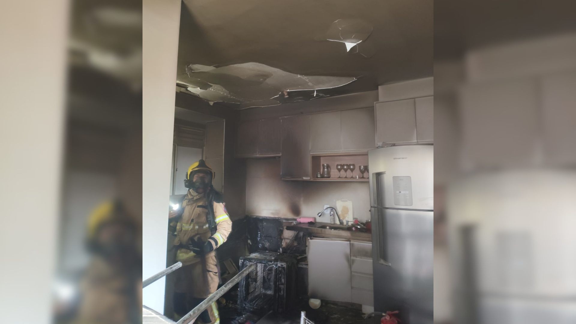 Mulher esquece pão de queijo assando em apartamento e mobiliza bombeiros em Uberlândia; veja vídeo