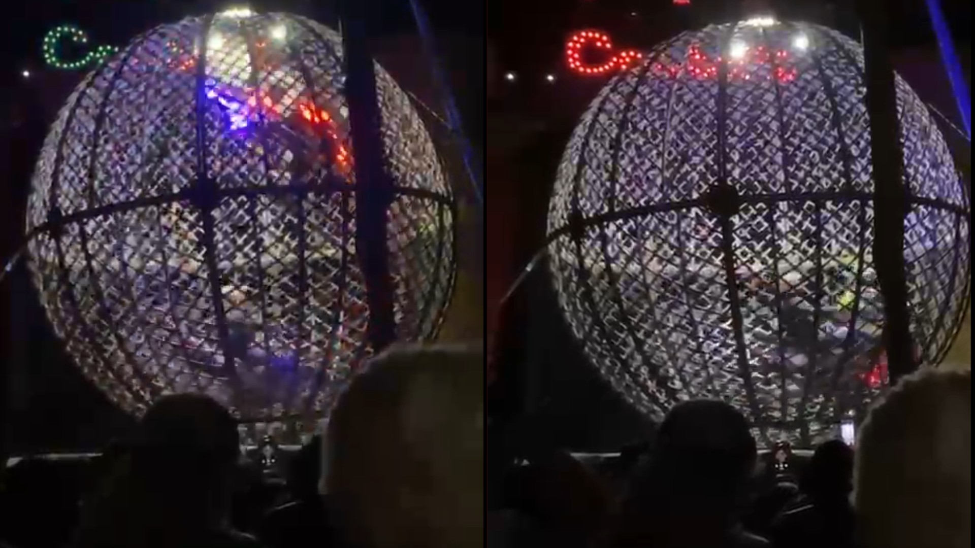 Moto atropela outra dentro de globo da morte em circo no Pará; VÍDEO mostra acidente