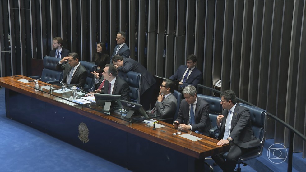 Plenrio do Senado  Foto: Jornal Nacional/ Reproduo