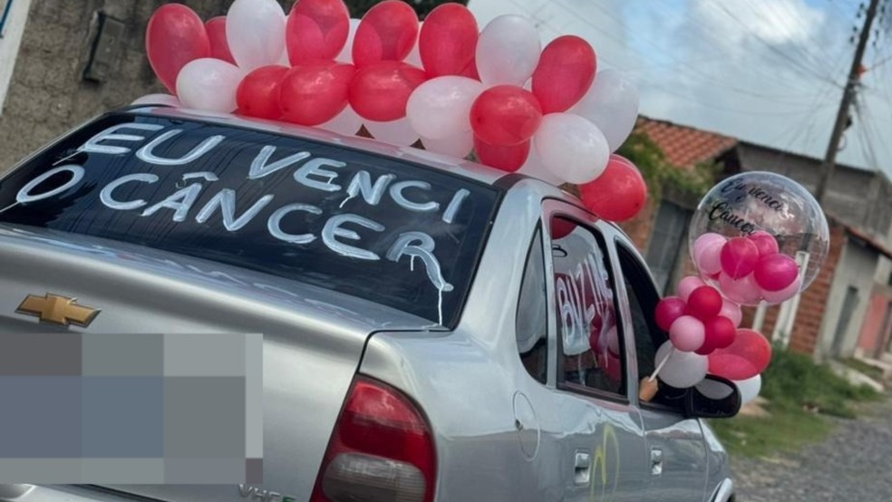 Menina de quatro anos vence câncer raro e familiares fazem carreata para comemorar cura — Foto: Arquivo pessoal