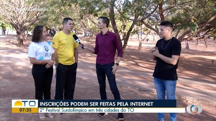 Festival Surdolímpico abre inscrições para três cidades do Tocantins