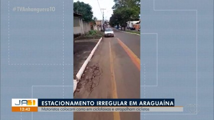 Motoristas utilizam ciclofaixas para estacionar e prejudicam ciclistas