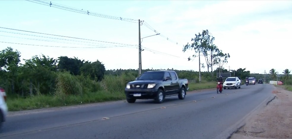 Trecho da RN-313 será interditado para obra de duplicação — Foto: Reprodução/Inter TV Cabugi