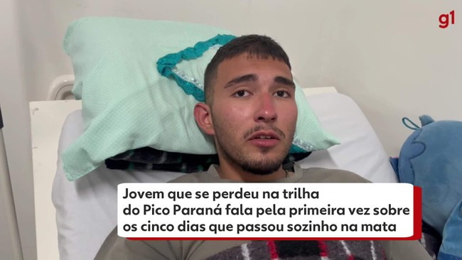Jovem que se perdeu na trilha do Pico Paraná fala pela primeira vez