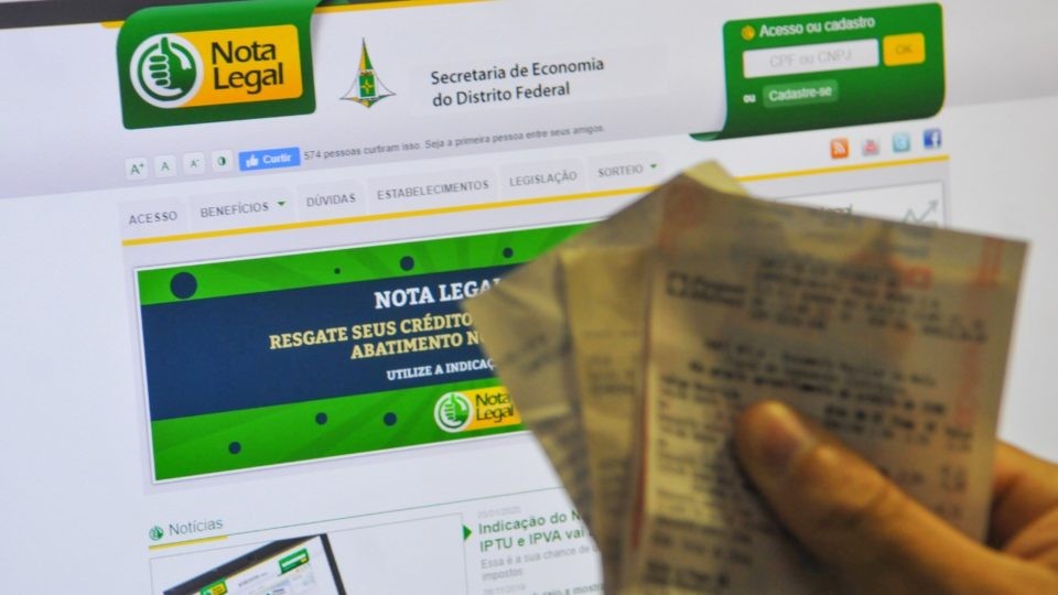 Nota Legal DF: como indicar créditos em dinheiro na conta | G1