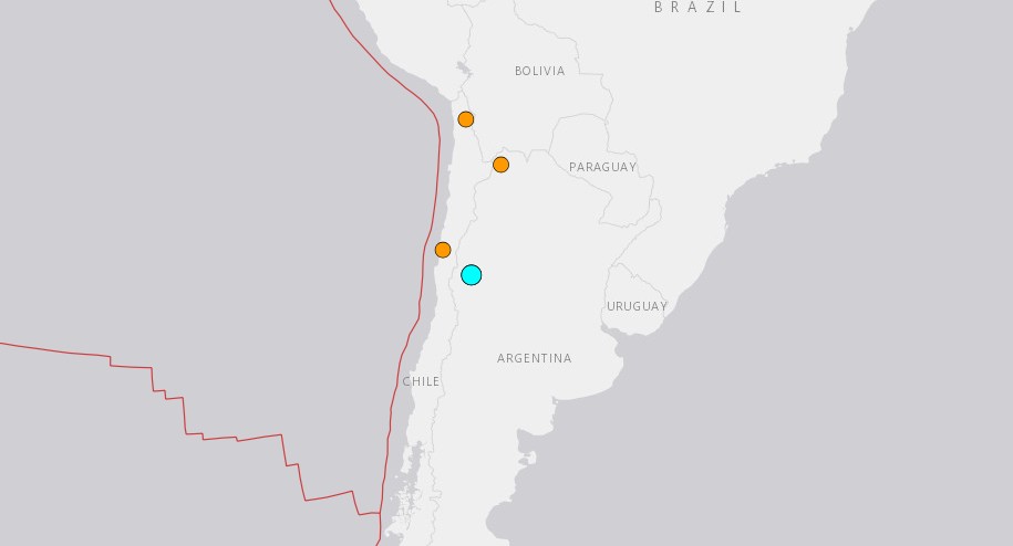 Terremoto atinge o norte da Argentina