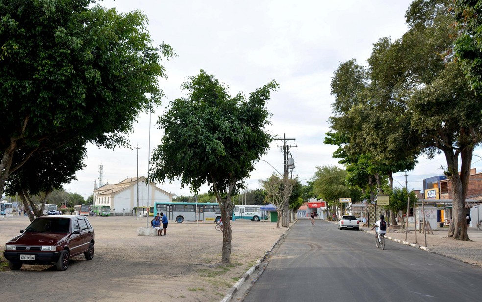 Praça de São José, distrito de Maria Quitéria  — Foto: Izinaldo Barreto