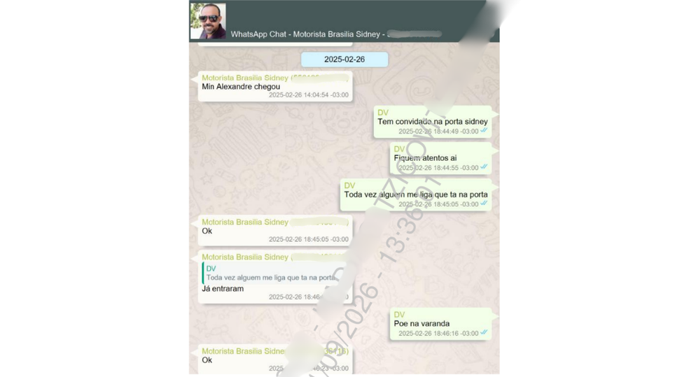 Relat&oacute;rio da PF sobre mensagens de Vorcaro aponta v&aacute;rios encontros do dono do Master com Moraes &mdash; Foto: Reprodu&ccedil;&atilde;o