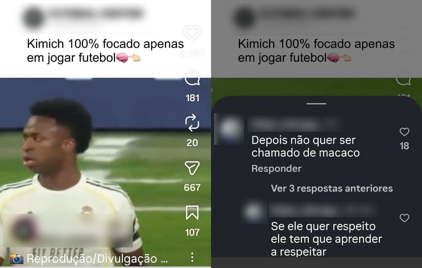 Polícia Civil do RJ investiga injúria racial contra Vini Jr. em postagem: ‘Depois não quer ser chamado de macaco’