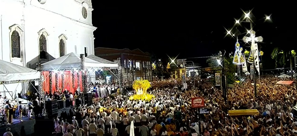 Círio 2024: Imagem peregrina chega a Catedral Metropolitana de Belém Nossa Senhora da Graça — Foto: g1