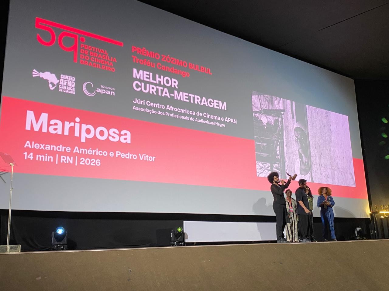 Curta potiguar 'Mariposa' é premiado no Festival de Brasília do Cinema Brasileiro