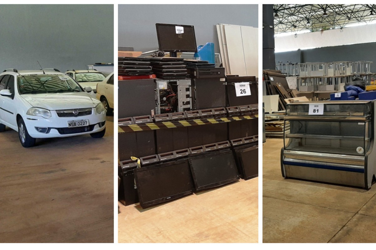 Carros, eletrônicos, móveis e motores: leilão da FIEMS abre visitação e lances encerram nesta semana